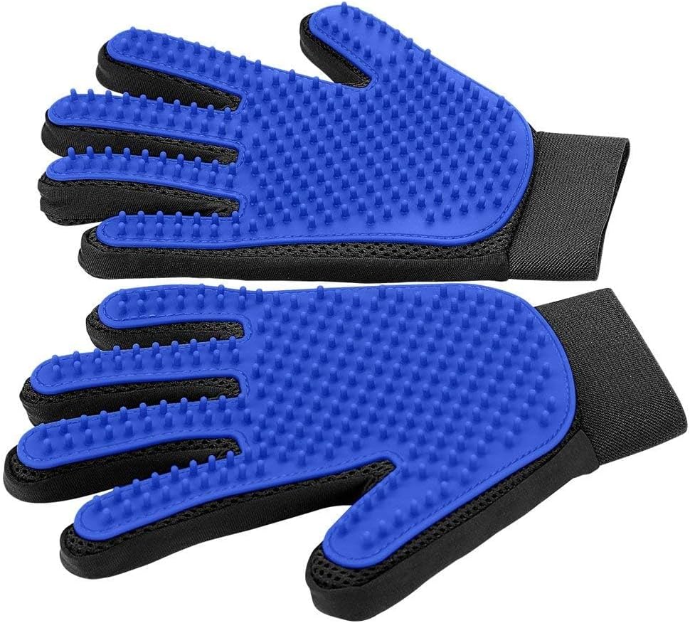 Double coat dog shedding  Dog Grooming Gloves